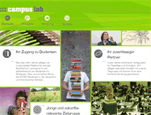 Tablet Screenshot of campuslab.ch